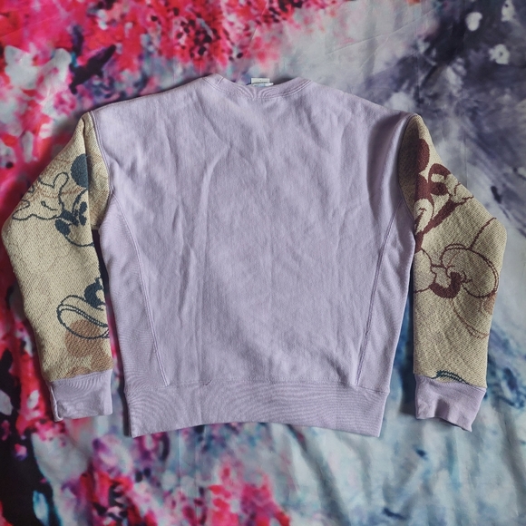 Mickey Mouse Sleeves Lavender Crewneck - Picture 5 of 8